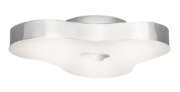 Picture of 489lm Jisel Etched Acrylic Chrome Integrated LED Semi-flush