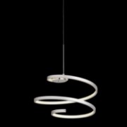 Foto para 760lm Tintori Etched Acrylic Chrome & Oxidised Silver Integrated LED Pendant