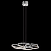 Foto para 959lm Kurli Etched Acrylic Chrome Integrated LED Pendant