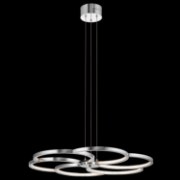 Foto para 976lm Kurli Etched Acrylic Chrome Integrated LED Pendant