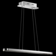 Foto para 961lm Quell Etched Acrylic Chrome Integrated LED Pendant