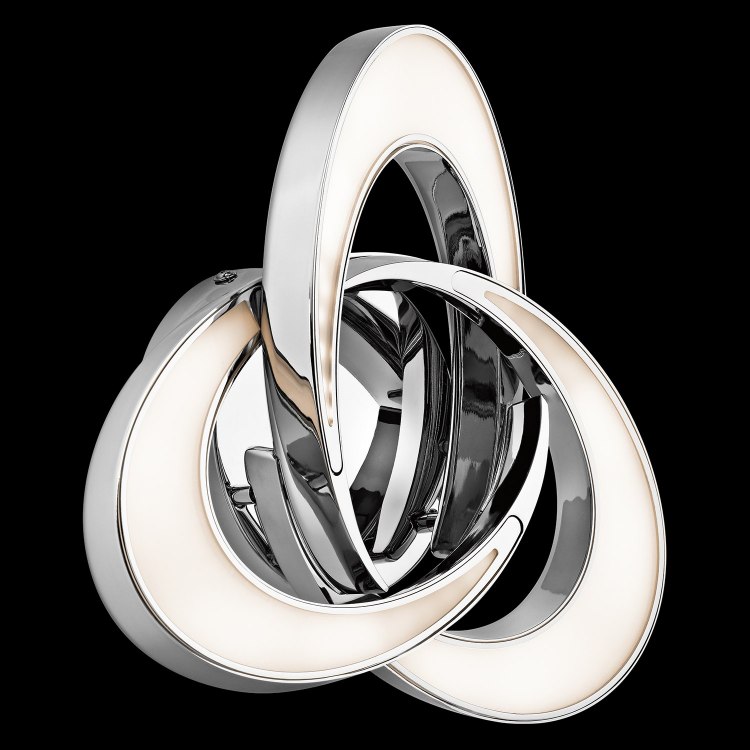 Foto para 695lm Destiny Etched Acrylic Chrome Integrated LED Wall Sconce