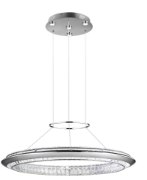 Foto para 953lm Joez Clear Crystal Chrome Integrated LED Pendant