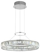 Foto para 1676lm Annette Clear Crystal Chrome Integrated LED Large Crystal Pendant