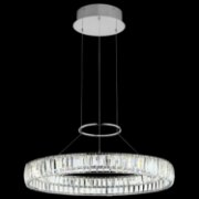 Foto para 1676lm Annette Clear Crystal Chrome Integrated LED Large Crystal Pendant