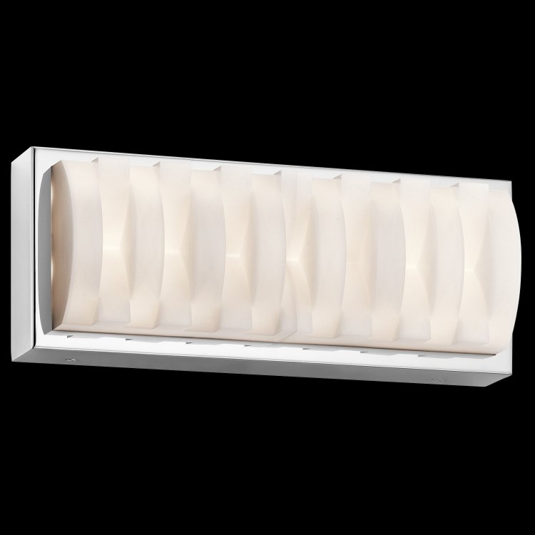 Foto para 1094lm Minse Ivory-White Acrylic Chrome Integrated LED Sconce
