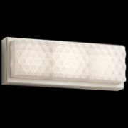 Foto para 1094lm Merco Ivory-White Acrylic Brushed Nickel Integrated LED Sconce