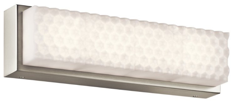 Foto para 1536lm Merco Ivory-White Acrylic Brushed Nickel Integrated LED Vanity