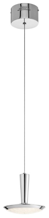 Foto para 364lm Karah Clear Cubic Zirconia Chip Brushed Nickel Integrated LED Pendant