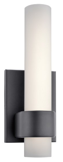 Foto para 932lm Izza Etched Opal Glass Bronze Integrated LED Sconce