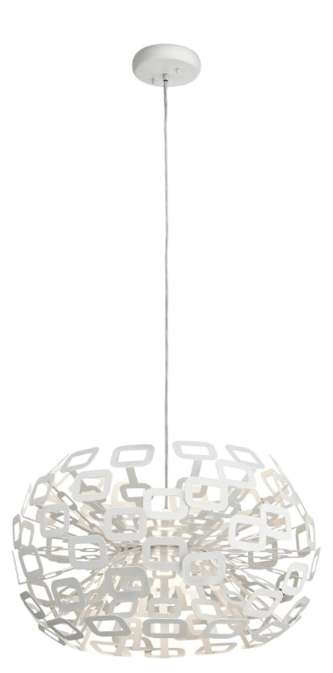 Foto para 3088lm Quillo Etched Acrylic White Integrated LED Pendant