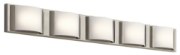 Foto para Bent Glass Brushed Nickel Integrated LED 37.25" Vanity