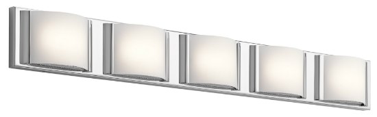 Foto para Bent Glass Chrome Integrated LED 37.25" Vanity