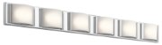 Foto para Bent Glass Chrome Integrated LED 44.75" Vanity