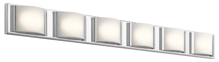 Foto para Bent Glass Chrome Integrated LED 44.75" Vanity