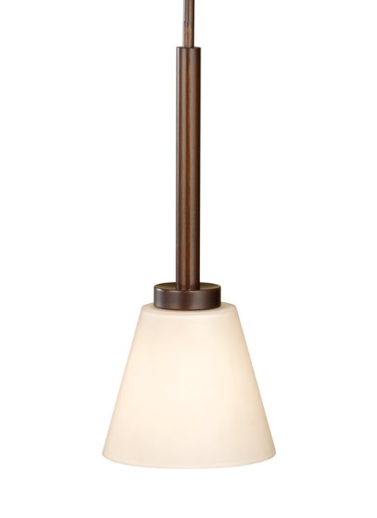 Foto para 100w Nolan Heritage Bronze A-19 1-Light Mini Pendant
