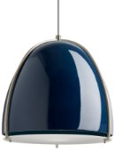 Picture of 53w Paravo Blue/Satin Nickel A-19 Incandescent Pendant