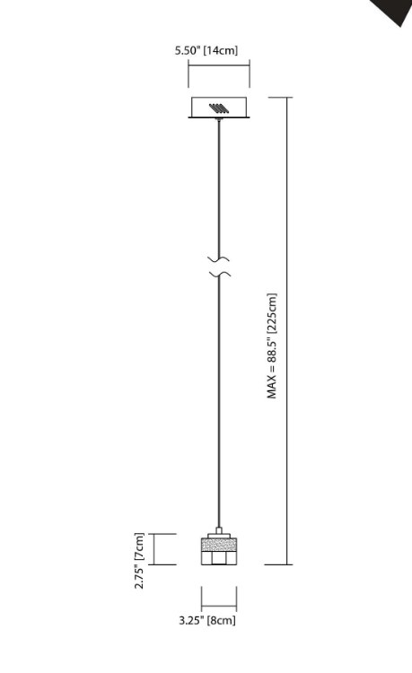 Foto para 20w Considine Clear And Frosted Glass Chrome G4 mini pendant