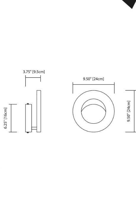 Picture of 375lm Frosted White Integrated LED Sconce