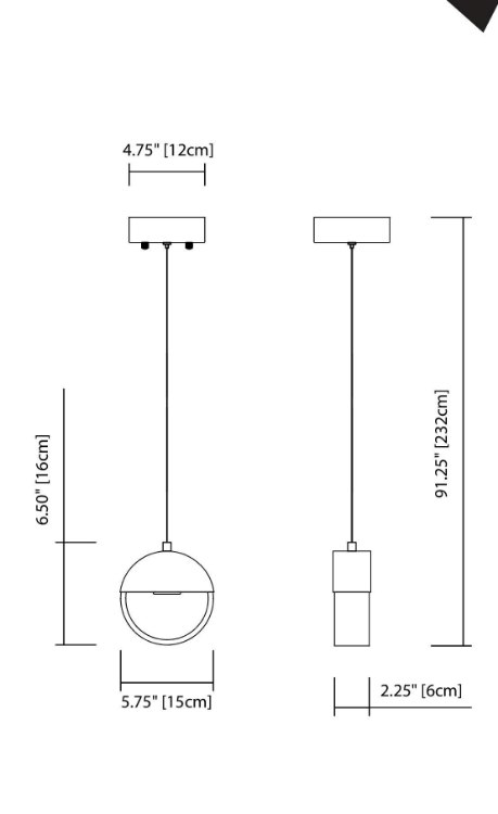 Foto para 143lm Anello Etched Acrylic Chrome Integrated LED 1 Light Mini Pendant