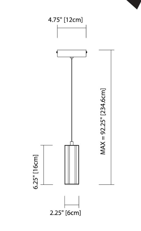 Foto para 453lm Neruda Clear Crystal W/ Crystal Gems Chrome Integrated LED Cool white LED mini pendant