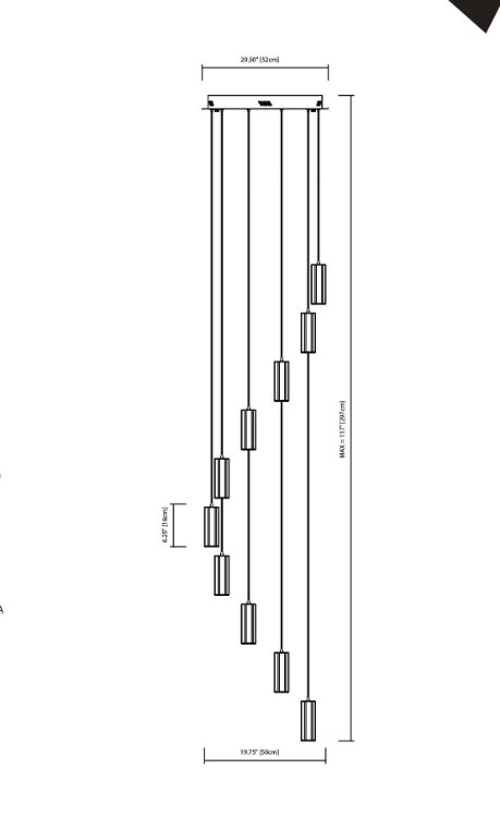 Foto para 2647lm Neruda Clear Crystal W/ Crystal Gems Chrome Integrated LED warm white LED 10 light spiral pendant