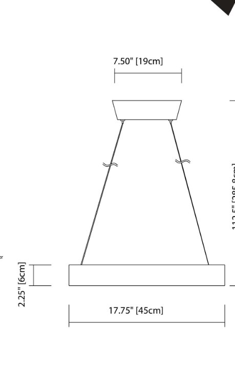 Foto para 650lm Fornello Sand Textured White Integrated LED 1 ring (light) pendant