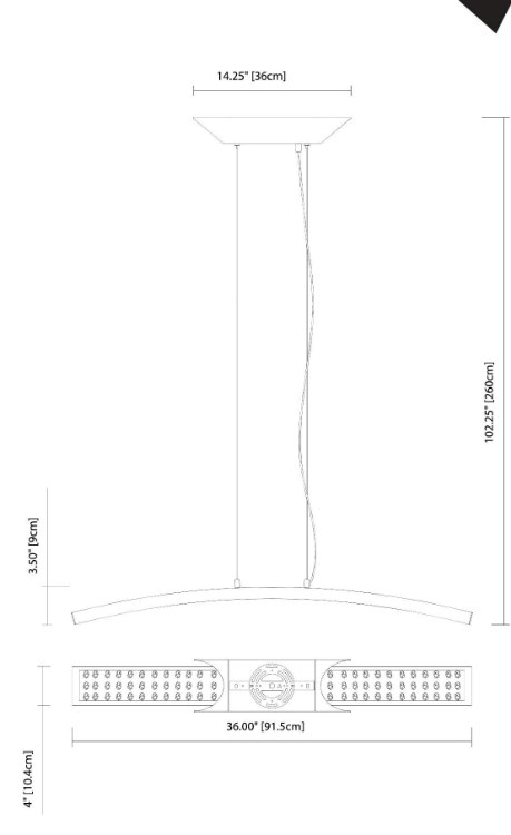 Foto para 1337lm Crushed Ice Clear Glass With Crystals Gems Chrome Integrated LED 1-Light Pendant