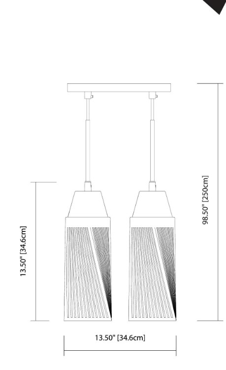 Foto para 411lm Vitalina Architectural Bronze Integrated LED 3LT LED  Mini Pendant Spiral