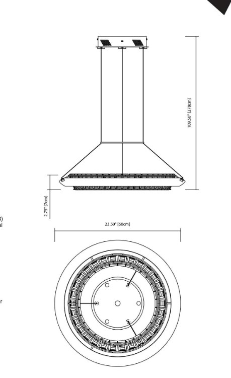 Foto para 730lm Joez Clear Crystal Chrome Integrated LED Pendant