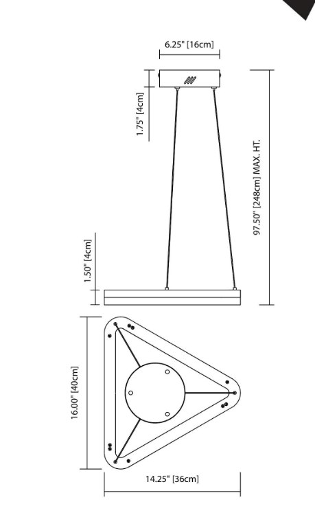 Foto para 924lm Paiva Etched Acrylic Brushed Nickel Integrated LED Pendant