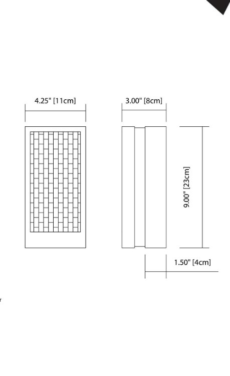 Foto para 544lm Pandora Clear Acrylic Chrome Integrated LED 1-Light ADA Sconce