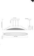 Foto para 2055lm Pandim Brushed Nickel Integrated LED 48.25" Linear Pendant