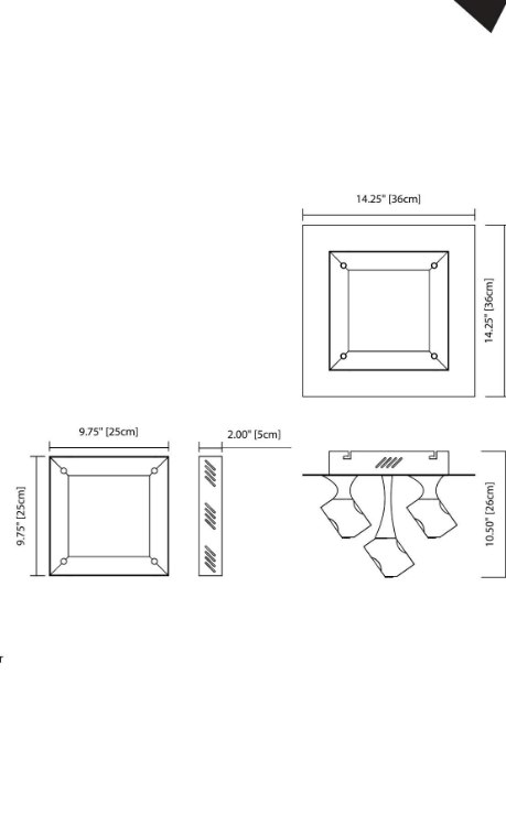 Foto para 1425lm Rockne Clear K9 Crystal Chrome Integrated LED 5 light flush