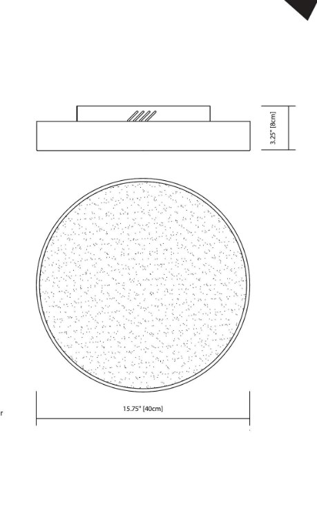 Foto para 2334lm Crystal Moon Clear Cubic Zirconia Chip Brushed Nickel Integrated LED Flush 15"