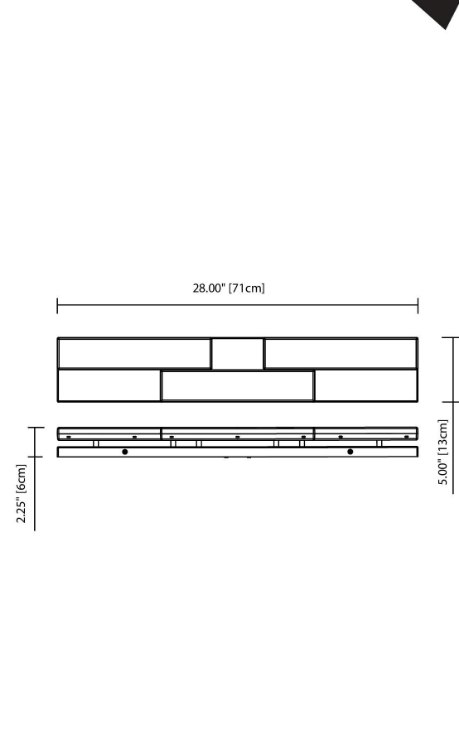 Foto para 2245lm Zagg White Acrylic Chrome Integrated LED 27" 3-Light Vanity