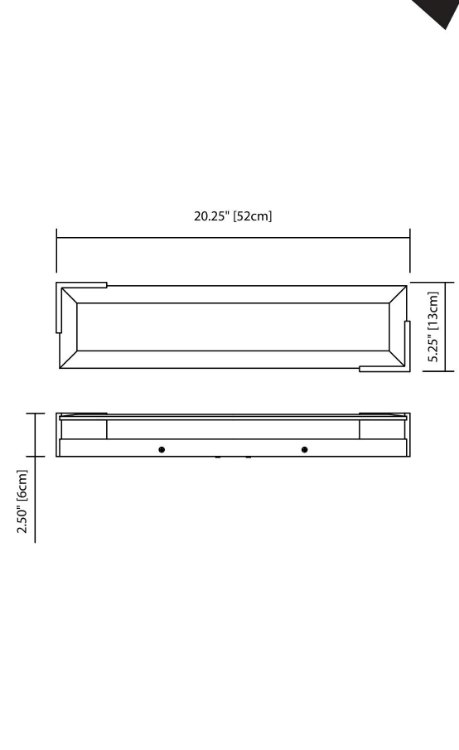 Foto para 918lm Jaxen Clear Beveled Glass Painted Inside Brushed Nickel Integrated LED 20.75" Vanity