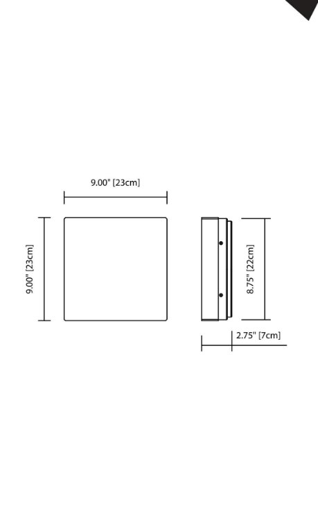 Foto para 1507lm Arston Press Glass - Painted White Inside Brushed Nickel Integrated LED 9" Square Flush