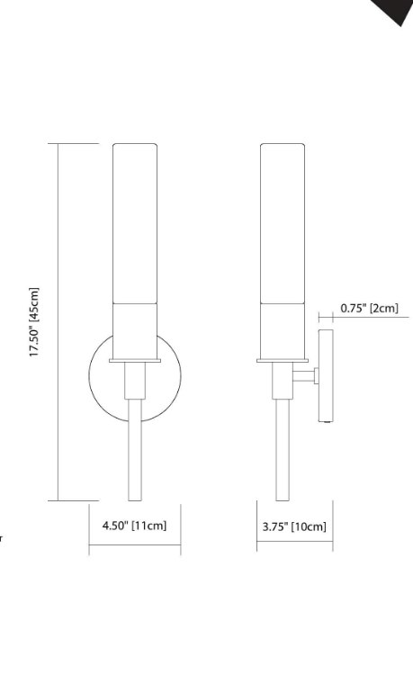 Foto para Clear Ice Glass Brushed Nickel Integrated LED Sconce