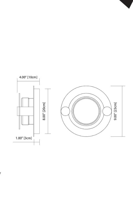 Foto para White Opal Chrome Integrated LED Sconce