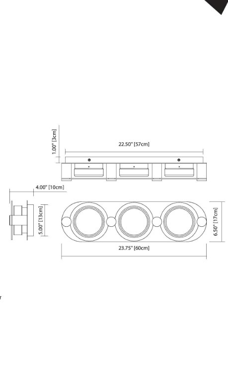 Foto para White Opal Chrome Integrated LED 3-Light 23.75" Vanity