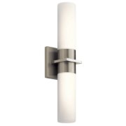 Picture of 24w 933lm Hawn Etched Opal Glass Brushed Nickel Integrated LED Sconce