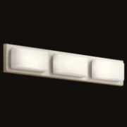 Foto para 30w 1368lm Kelsi Etched Opal Glass Brushed Nickel Integrated LED Vanity