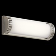 Picture of 25w 928lm Column Bent Glass With Inside Stripe Pattern Brushed Nickel Integrated LED Vanity