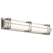 Picture of 50w 2229lm Nolan White Silk Screen Brushed Nickel Integrated LED Vanity