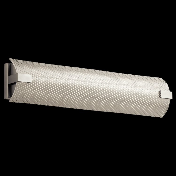 Foto para 70w 853lm Mesh White Poly With Metal Mesh Brushed Nickel Integrated LED Vanity