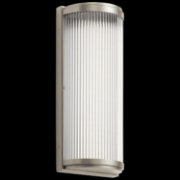 Picture of 20w 914lm Filter Clear Glass Rods Brushed Nickel Integrated LED Sconce