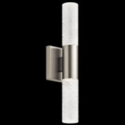 Picture of 14w 663lm Glacial Glow Ice Glass Brushed Nickel Integrated LED Sconce