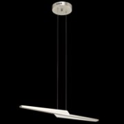 Foto para 23w 1504lm Flash Matte White Acrylic Brushed Nickel Integrated LED Linear Pendant