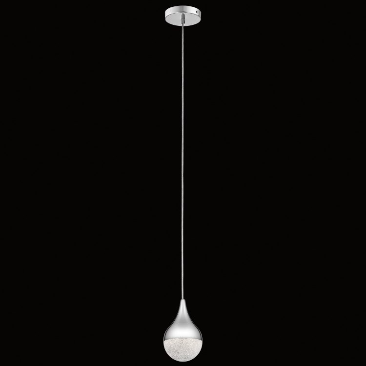 Foto para 7w 449lm Kiss Changed To Cubic Zirconia 8/32 Chrome Integrated LED Pendant